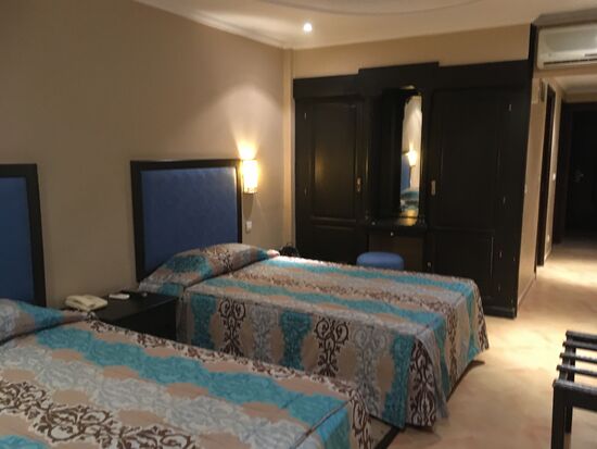 Unser heutiges Zimmer im Hotel Tghat