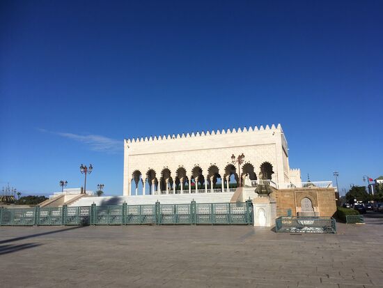 Das Museum am Mausoleum Mohammed V widmet sich der Geschichte der Alewiten– Dynastie