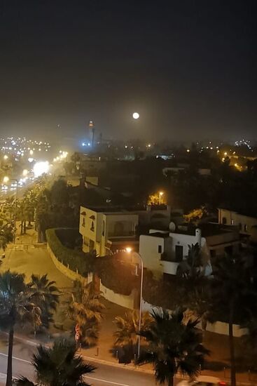 Vollmond über Casablanca – gute Nacht