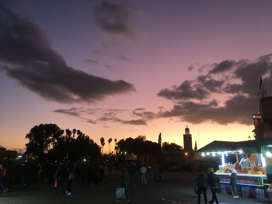 Abend über Marrakesh