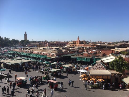 Blick über den Gauklerplatz