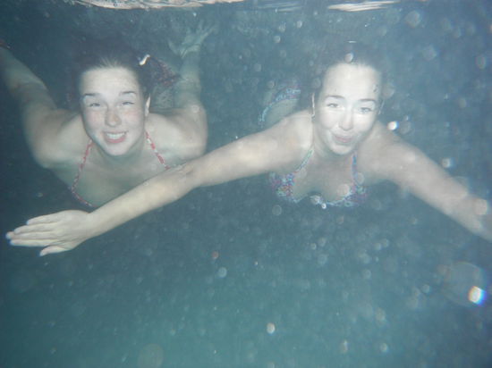 Ein fehlgeschlagener Versuch, elegant zu tauchen 