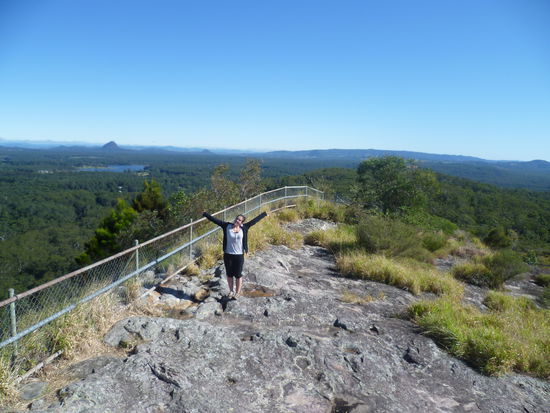 Agnes vor dem Abseilen