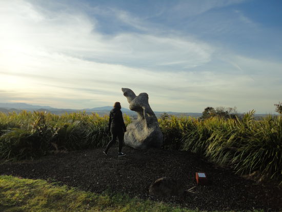 Der Ausblick vom Halloran's Hill, wo wir eine sehr kalte Nacht verbracht haben