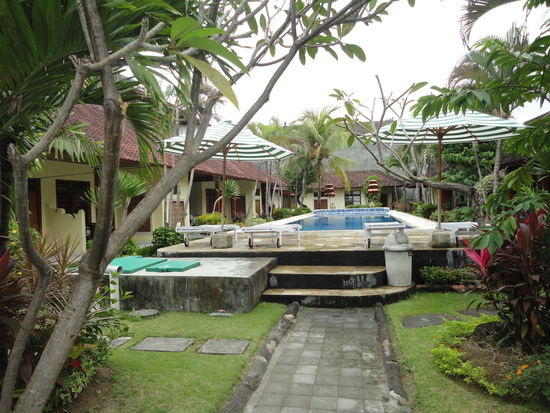 Der Garten von unserer Hotelanlage