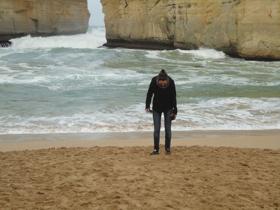 Moni mit nassen Fuessen 