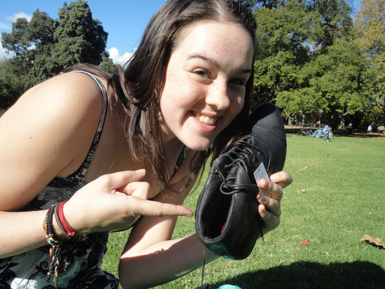 ... oder in neuen Schuhen 