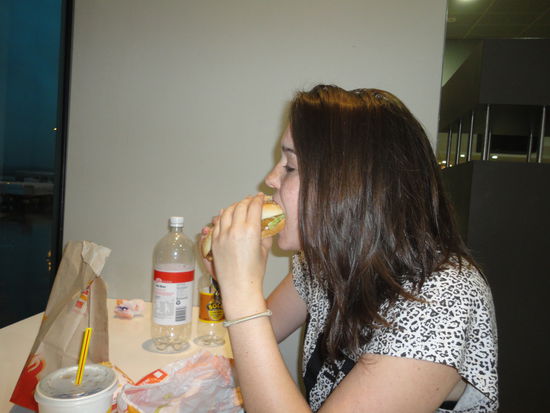 Lecker Flughafen Frühstück 