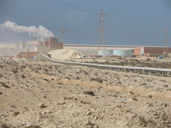 hier endet nach 100km die Reise des Phosphat's