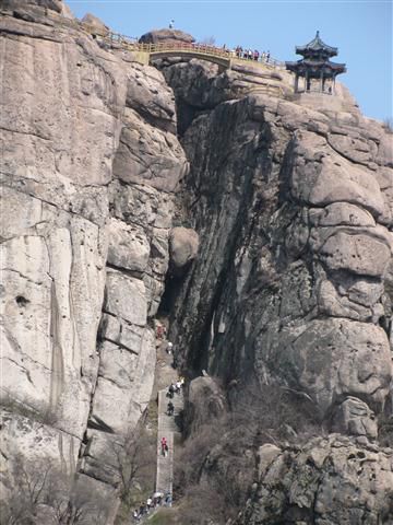 Blick zurück in den Ling Qi Feng Canyon