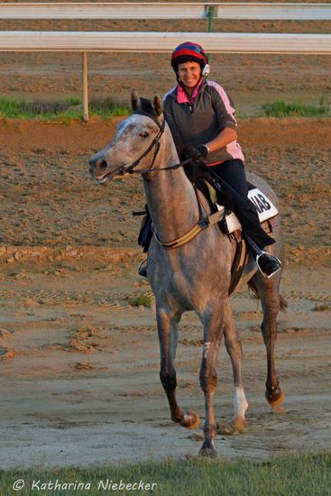 Jo mit "Mouse" (sie hat noch keinen festen Renn-Namen)