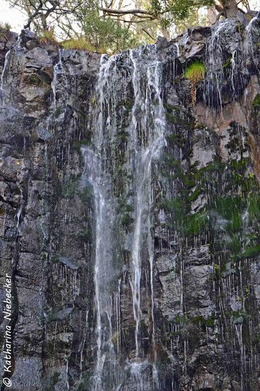 Der Wasserfall hatte im Allgemeinen nicht viel Wasser geführt, da es im Großen und Ganzen nicht erheblich viel geregnet hat in den letzten Wochen.