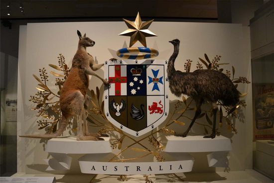 Das Wappen von Australien - Melbourne Museum