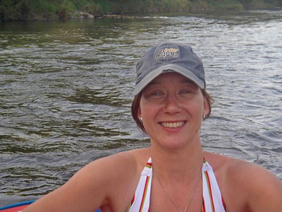 Der Bootskapitän nach einem langen und wunderschönen Tag auf dem Fluss......