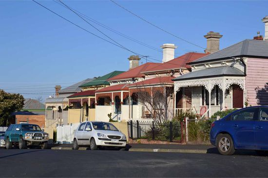 So sehen quasi die Reihenhäuser in Australien/Melbourne aus. 