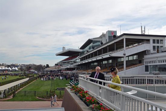 Die Tribünen aus einem anderen Blickwinkel.