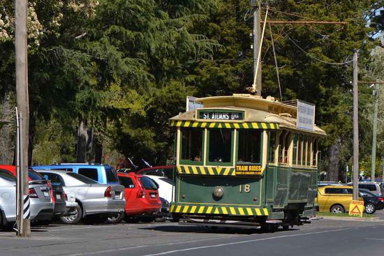 Alte Straßenbahn in Ballarat