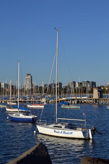 Der Yacht-Hafen von St. Kilda