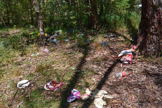 Leider sind die Menschen auch hier der Natur gegenüber respektlos - es wird vom NP gebeten, seinen Müll selbst mitzunehmen, was eigentlich selbstverständlich sein sollte. Doch nicht alle machen das. 