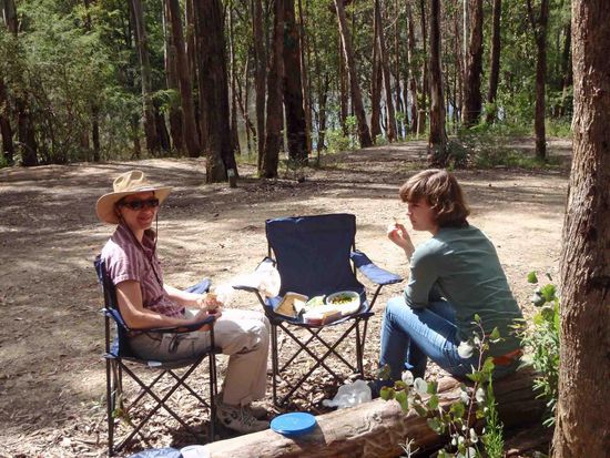 Picknick am See..... Einweihung meiner Camping-Stühle