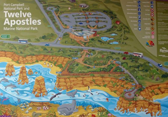 Hier ein kleiner Überblick über die Lookouts von den "Twelve Apostles"