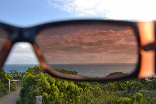 Mal wieder ein Blick durch meine Sonnenbrille - diesmal auf die Wolkenformationen! Sonnenbrille? Wofür denn dir??? Kurz vor Sonnenuntergang kam diese doch tatsächlich noch zum Vorschein!