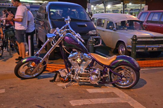 ... und es gibt sie in jeglichen Farbkombinationen... Hier: Lila und orange.