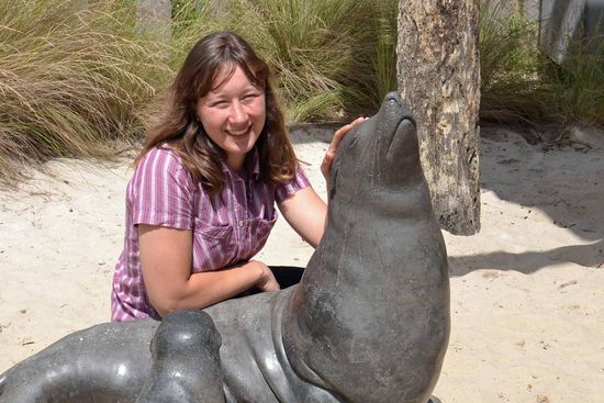 Fotoshooting mit den Seelöwen...  