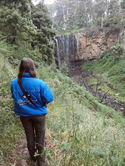 Langsam aber sicher geht es den Abhang hinab...