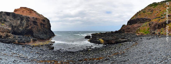 Erster Ausblick von "Cape Schank" aus. Schon hier sind die verschiedenen Farben gut zu erkennen...