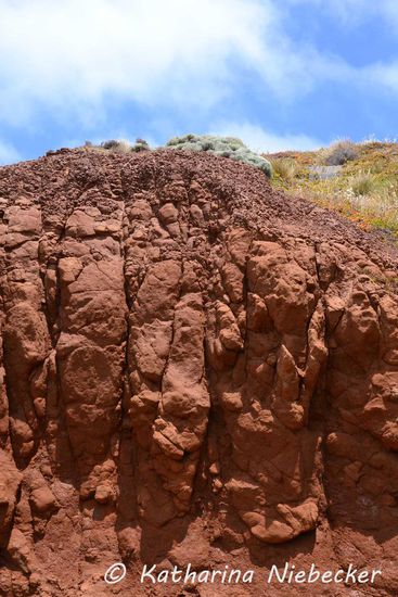 Rot wie der Uluru - ein Teil der Klippen am "Cape Schanck"