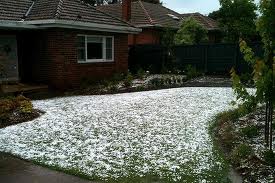 Der Beweis für ein White Christmas! Es hat gehagelt in Melbourne!
