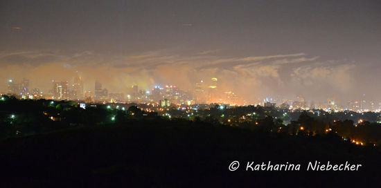 Melbourne nach dem ca. 12 minütigen Feuerwerk.....