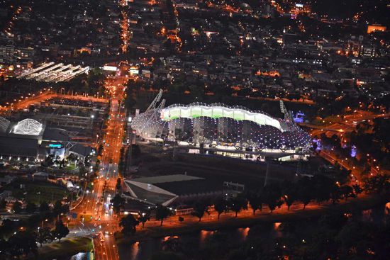 Die Hisense-Arena im Olympic-Park von Melbourne