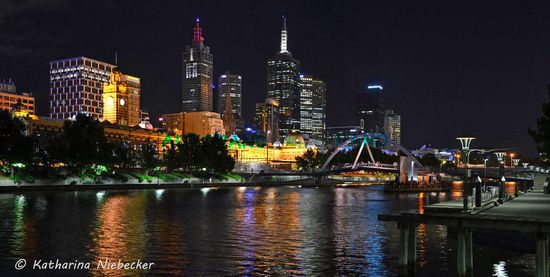 Panorama von der Innenstadt von Melbourne