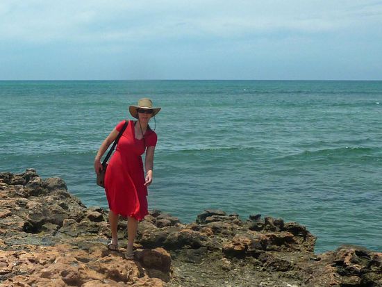 Spaziergang am Beach, welcher zum Teil auch recht felsig war.