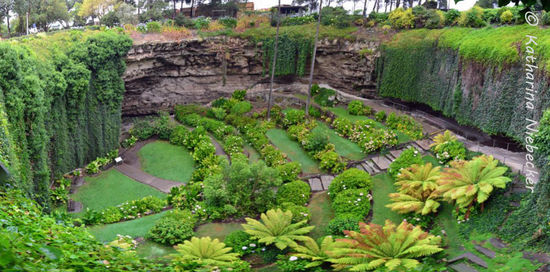 "Umpherston Sinkhole" von oben