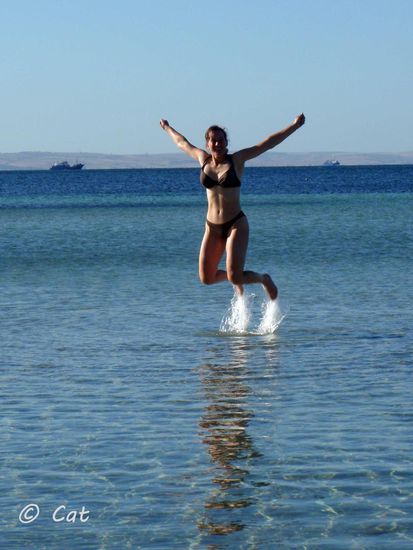 Nachtrag: Ein Beweis, dass ich auch wirklich im Wasser war!