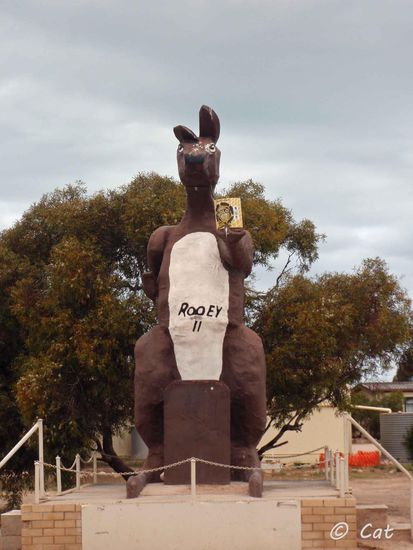 Dieses übergröße Känguru verabschiedete uns von South Australia.