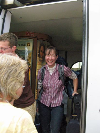 Und los geht es mit dem ICE nach Frankfurt.