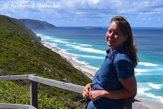 Ich und die Küste bei Albany....