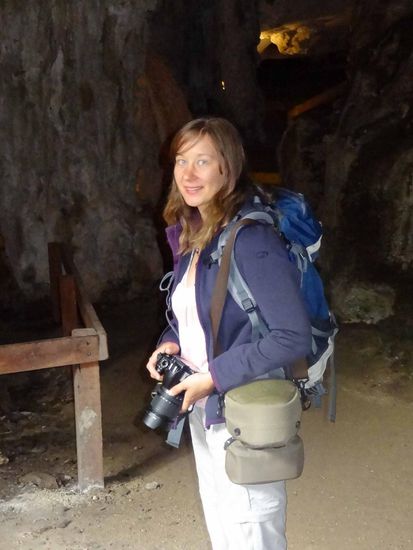 Am Eingang der Höhle....