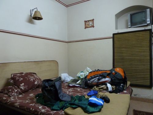 Das ist mein Zimmer im Smyle Inn. Bei der Ankunft wäre ich am liebsten direkt geflüchtet, aber man gewöhnt sich an alles.