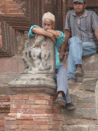 Abhängen in Patan.
