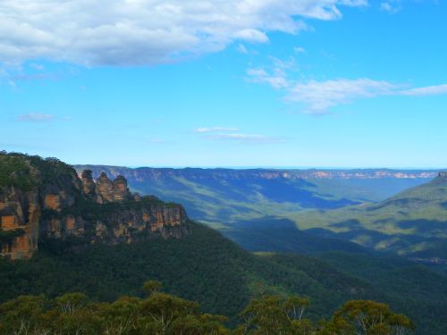Und noch mal die Blue Mountains. So schön!!! Und wirklich blau.