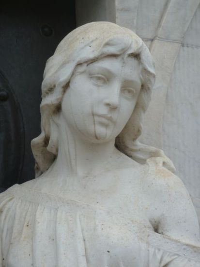 Auf dem Friedhof La Recoleta. Hier befindet sich das Grab von Evita.