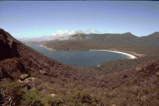 Die berühmte Wineglass Bay