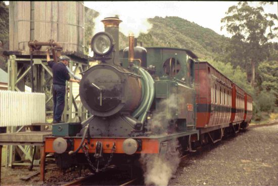 Die Dampflok der Abt Wilderness Railway