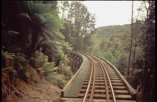 Die Strecke nach Strahan