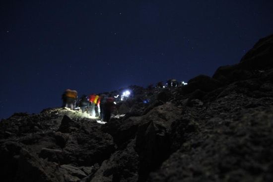 Auf dem Weg zum Gipfel